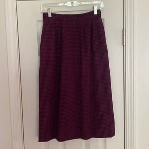 1970s/80s Vintage Wool Houndstooth Skirt
